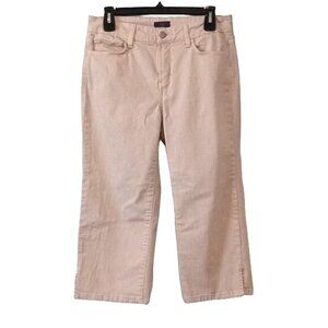 NYDJ Womens Light Tan Crop‎ Jeans, Denim Pants, Size 4